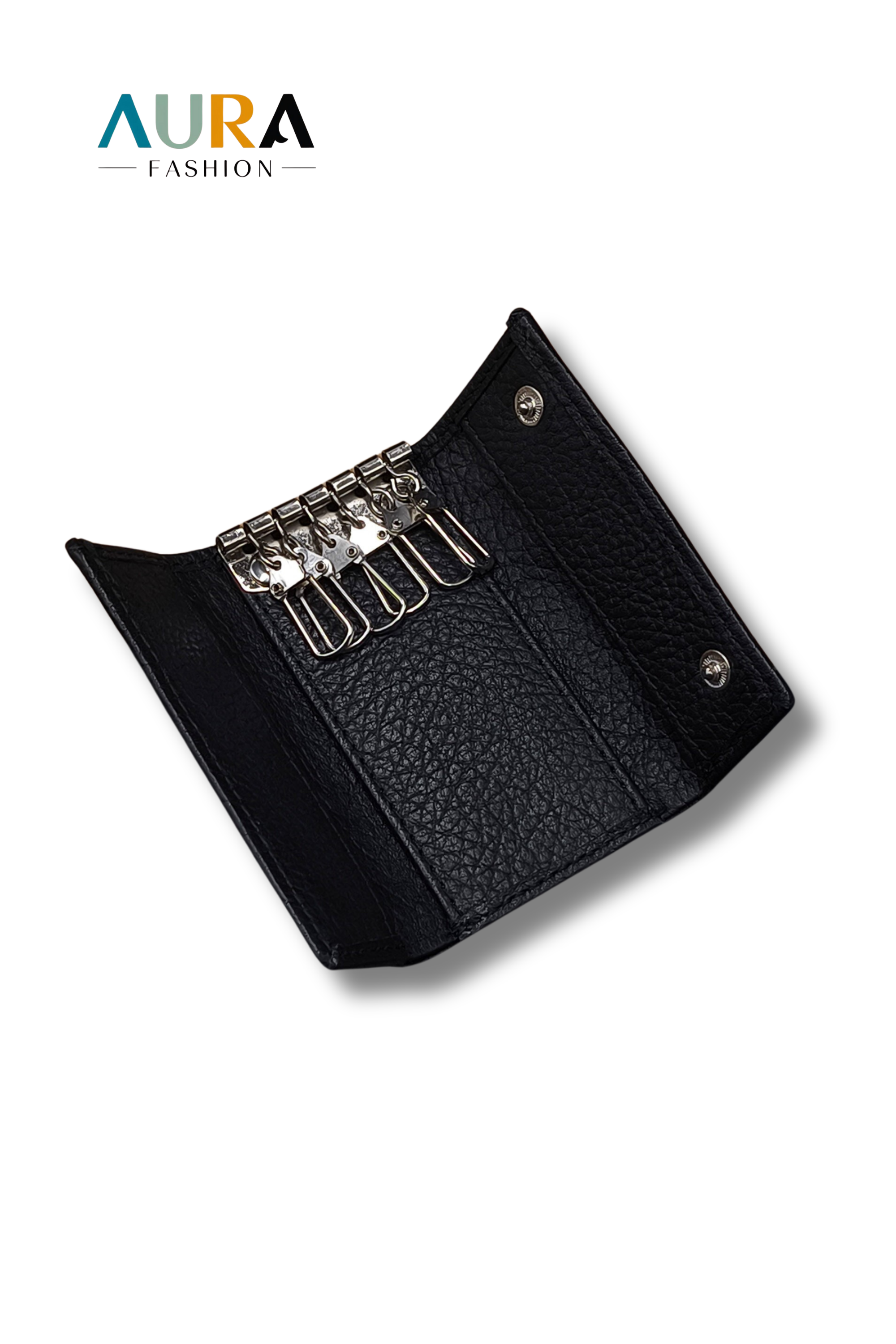 6-RING KEYCHAIN BLACK